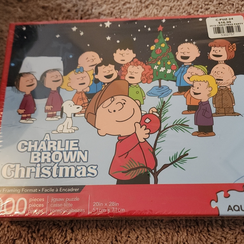 A Charlie Brown Christmas 1000 Piece Jigsaw Puzzle Aquarius Peanuts New